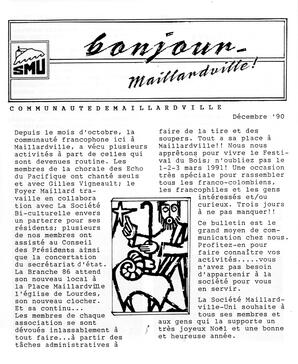   BONJOUR MAILLARDVILLE, 1990   , page 1