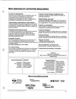   LE FRANCO-LIEN, 2010   , page 9