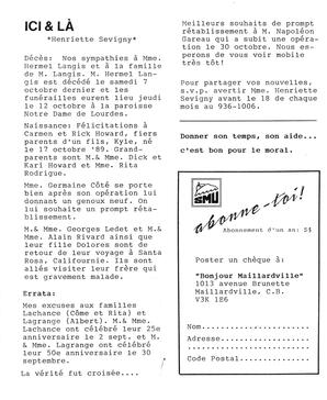   BONJOUR MAILLARDVILLE, 1989   , page 12