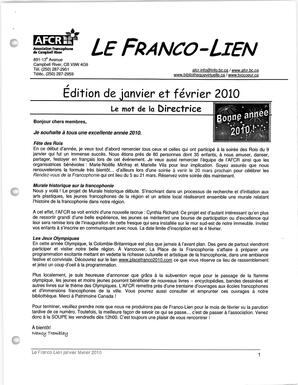  LE FRANCO-LIEN, 2010   , page 1