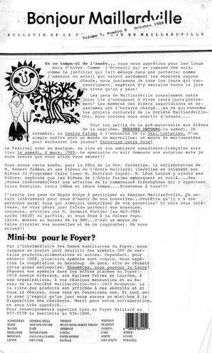   BONJOUR MAILLARDVILLE, 1988   , page 1