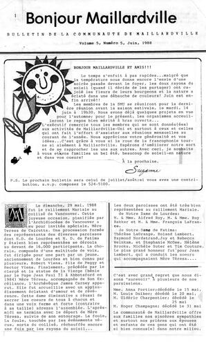   BONJOUR MAILLARDVILLE, 1988   , page 1