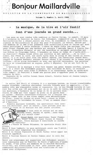   BONJOUR MAILLARDVILLE, 1988   , page 1
