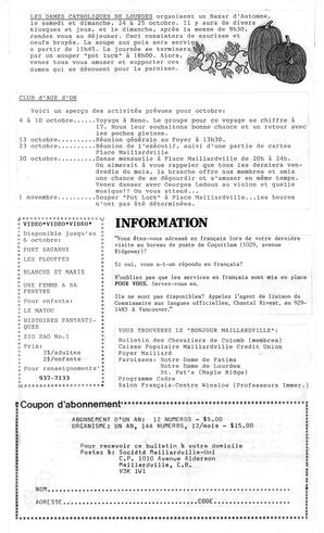   BONJOUR MAILLARDVILLE, 1987   , page 3