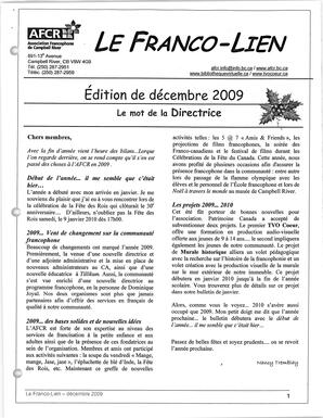   LE FRANCO-LIEN, 2009   , page 1