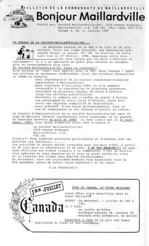   BONJOUR MAILLARDVILLE, 1987   , page 1