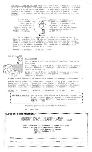   BONJOUR MAILLARDVILLE, 1987   , page 4