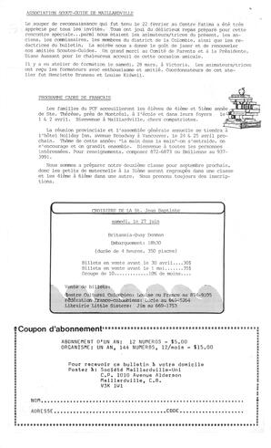   BONJOUR MAILLARDVILLE, 1987   , page 2