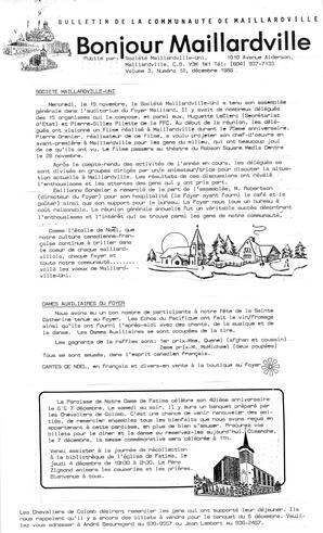   BONJOUR MAILLARDVILLE, 1986   , page 1