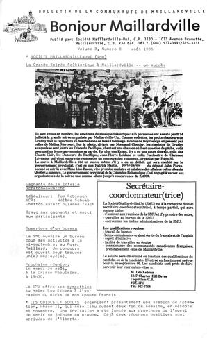   BONJOUR MAILLARDVILLE, 1986   , page 1