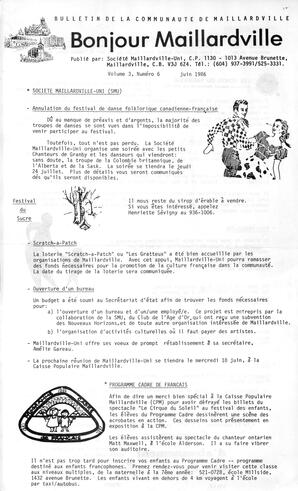   BONJOUR MAILLARDVILLE, 1985   , page 1