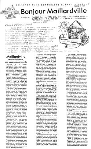   BONJOUR MAILLARDVILLE, 1985   , page 5
