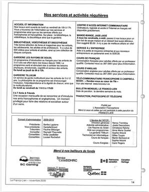  LE FRANCO-LIEN, 2009   , page 14