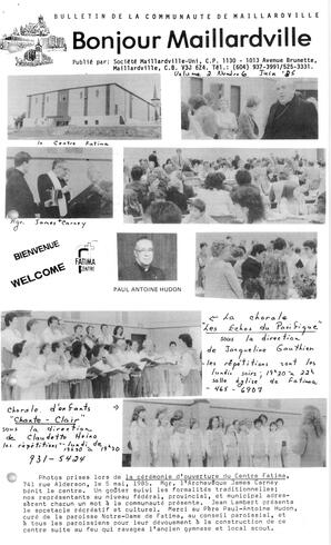   BONJOUR MAILLARDVILLE, 1986   , page 1