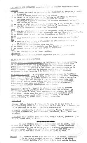   BONJOUR MAILLARDVILLE, 1985   , page 2