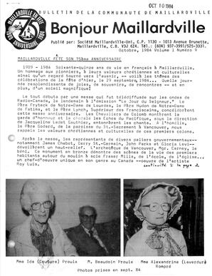   BONJOUR MAILLARDVILLE, 1984   , page 1