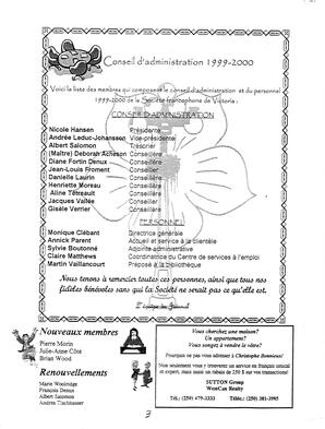   LE R�VERB�RE �CLAIR�, 1999   , page 3