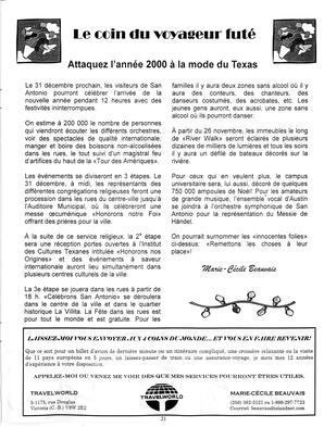   LE R�VERB�RE �CLAIR�, 1999   , page 21