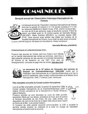   LE R�VERB�RE �CLAIR�, 1999   , page 12