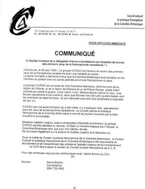   LE R�VERB�RE �CLAIR�, 1999   , page 11