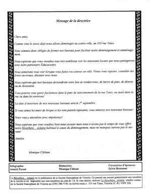   LE R�VERB�RE �CLAIR�, 1999   , page 2