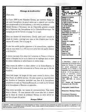   LE R�VERB�RE �CLAIR�, 1999   , page 2
