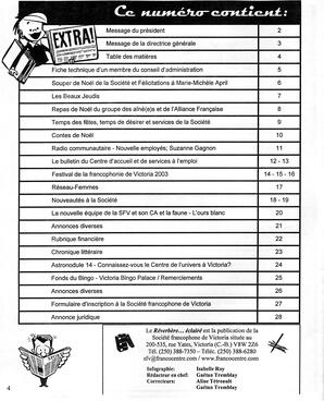   LE R�VERB�RE �CLAIR�, 2002-2003   , page 4