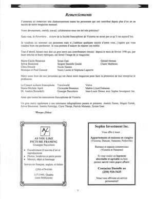   LE R�VERB�RE �CLAIR�, 1999   , page 7