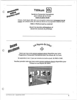   LE FRANCO-LIEN, 2009   , page 3