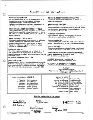   LE FRANCO-LIEN, 2009   , page 11