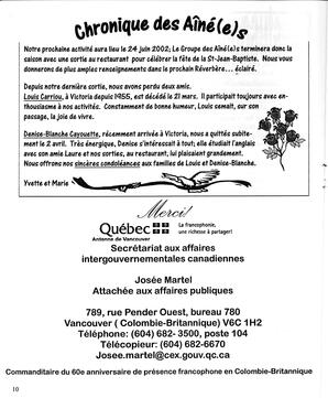   LE R�VERB�RE �CLAIR�, 2002   , page 10