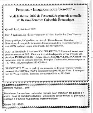   LE R�VERB�RE �CLAIR�, 2002   , page 8