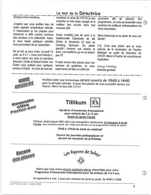   LE FRANCO-LIEN, 2009   , page 2