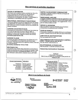   LE FRANCO-LIEN, 2009   , page 8