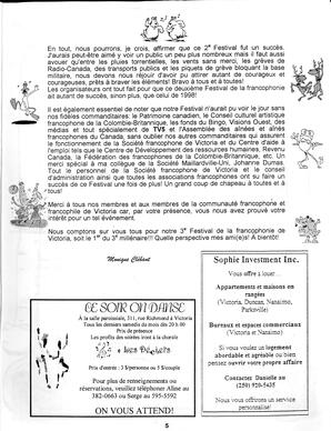   LE R�VERB�RE �CLAIR�, 1999   , page 5