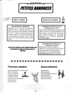  LE R�VERB�RE �CLAIR�, 1999   , page 21