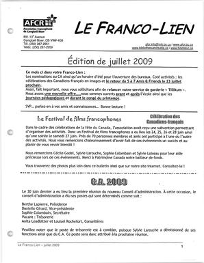   LE FRANCO-LIEN, 2009   , page 1