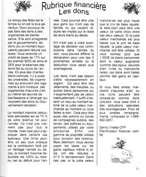   LE R�VERB�RE �CLAIR�, 2001   , page 21