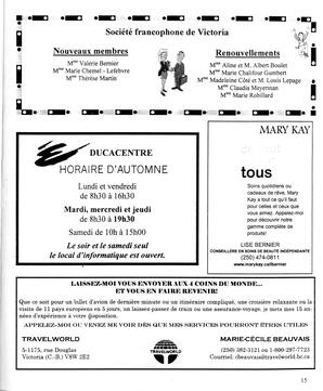   LE R�VERB�RE �CLAIR�, 2001   , page 15