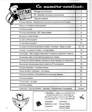   LE R�VERB�RE �CLAIR�, 2001   , page 4