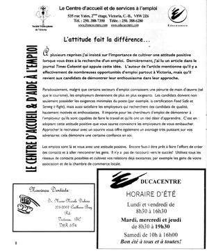   LE R�VERB�RE �CLAIR�, 2001   , page 8