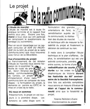   LE R�VERB�RE �CLAIR�, 2001   , page 7