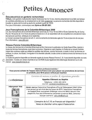   LE FRANCO-LIEN, 2009   , page 5