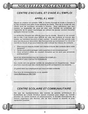   LE R�VERB�RE �CLAIR�, 1999   , page 8