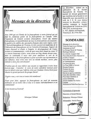   LE R�VERB�RE �CLAIR�, 1999   , page 2