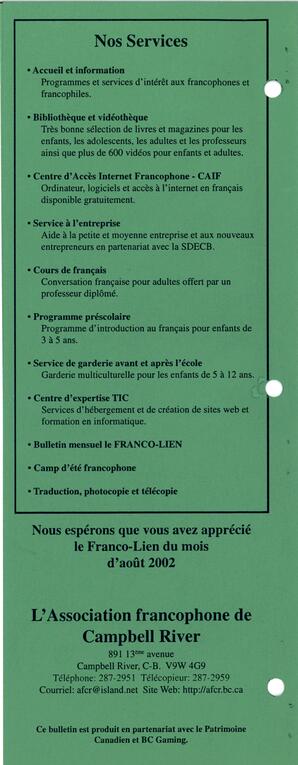   LE FRANCO-LIEN, 2002   , page 17