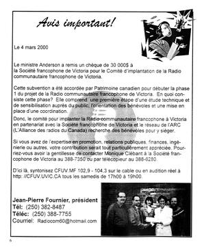   LE R�VERB�RE �CLAIR�, 2000   , page 6