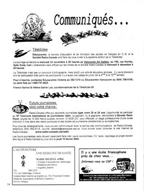   LE R�VERB�RE �CLAIR�, 1999-2000   , page 14