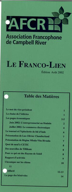   LE FRANCO-LIEN, 2002   , page 1