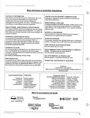   LE FRANCO-LIEN, 2009   , page 8